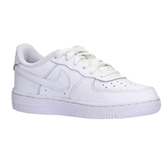 Kids Nike AIR Force 1 Low LE Triple White (GS) Shoes Holiday Special NWOB - Picture 1 of 8